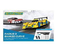 Scalextric Radius 3 Banked Curve Track Extension Pack 1:32 Slot Car Racing 2pcs