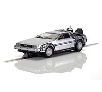 Scalextric Back to The Future vs Knight Rider 1:32 Scale Slot Racing, Time Machine car C4249,Brown