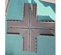 SCALEXTRIC BORDERS AND BARRIERS BLACK FOR C8210 CROSSOVER (NOT INCLUDED)