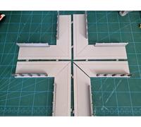 SCALEXTRIC BORDERS AND BARRIERS GREY FOR C8210 CROSSOVER (NOT INCLUDED)