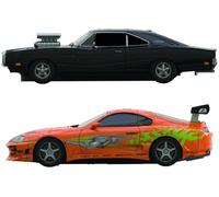 SCALEXTRIC C1458M Fast and Furious Hot Laps Race Set, Patterned