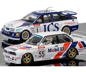 Scalextric C3693A Ford Sierra RS500 and BMW E30 Legends Touring Car Twinpack