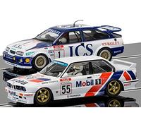 Scalextric C3693A Legends Age 5+ Touring Twinpack-Ford Sierra RS500 and BMW E30 Car, White