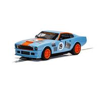 Scalextric C4209 Aston Martin V8 - Gulf Edition - Rikki Cann Racing, Orange/Blue