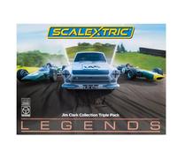 Scalextric Cars - C4395A The Legend of Jim Clark Triple Pack - Toy Slot Car for use Race Tracks or Set - Small Kids Gift Ideas for Boy/Girl Ages 5 Accessories