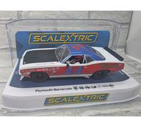 Scalextric Slot Cars Street & Rally C4525 Plymouth Barracuda - Spa Summer Classic 2023 classic touring Muscle Cars