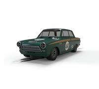 Scalextric C4540 Ford Lotus Cortina - Goodwood 2023 - Andrew Jordan + David Dickenson Cars - Touring Cars for ages + 3 Years, Green and Gold