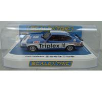 Scalextric C4544 Ford Capri MKIII - Gerry Marshall Cars - Touring Cars for ages + 3 Years, White and Blue