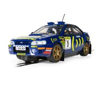 Scalextric Cars - C4555 Subaru Impreza WRX - 1995 Carlos Sainz - Toy Slot Car for use Race Tracks or Sets - Small Kids Gift Ideas for Boy/Girl Ages 3 Accessories, Blue