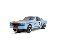 Scalextric C4570 Shelby GT350 - Gulf Edition Toy Slot Car for use with Race Tracks or Set - Small Kids Gift Ideas for Boy/Girl Ages 3 Accessories, Blue/Orange, Heartbreaker