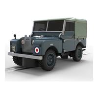 Scalextric C4661 Land Rover Series 1 RAF Edition Slot Car, Service Blue, with Working Lights and Magnatraction 1:32 Scale