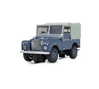 Scalextric C4661 Land Rover Series 1 RAF Edition Slot Car, Service Blue, with Working Lights and Magnatraction 1:32 Scale