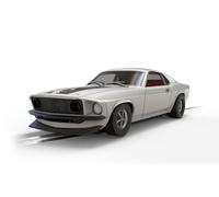 Scalextric C4664 Ford Mustang, Fast & Furious 6, 1:32 Scale, White with Black Stripe, Working Lights, Magnatraction Slot Car TV and Film