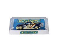 Scalextric C4667 Ford RS200 Slot Car, Pat Doran Livery, Blue and Cream, 1:32 Scale, with Magnatraction and Lights