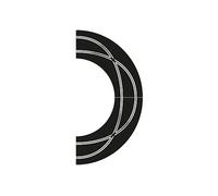 Scalextric - Racing Curves Track Accessory Pack, Black