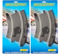Scalextric C8206 Radius 2 Curve 45 degree x2 (C151) 1:32 Scale Accessory,45.1 x 11.4 x 22.9 centimetres (Pack of 2)