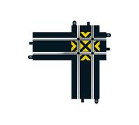 Scalextric Track Accessories C8213 Cross Roads Track Accessory Pack | 1:32 Scale Extension for Slot Car Set, Racing Gift Ideas for Adults & Kids, Racing Game Accessories