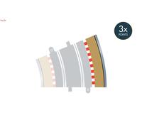 SCALEXTRIC SPORTS PRESENTS FOUR RADIUS 3 CURVE OUTER BORDER/BARRIERS 22.5 C8224