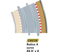 Scalextric C8238 Borders Tan Outer Radius - 22.5 Degrees