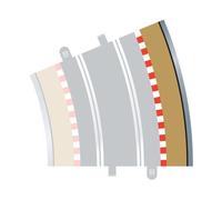 Scalextric Track - Radius 4 Outer Border/Barrier 22.5o