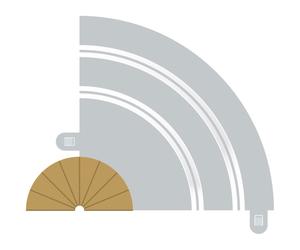 SCALEXTRIC C8279 2x Radius 1 Inner Border