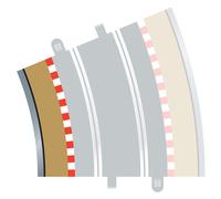 Greenhills Scalextric Radius 4 Curve Inner Borders & Barriers x 4 C8282 - BNI...