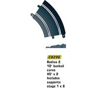 Scalextric C8296 Banked Curve Radius 2 45 degree 1:32 Scale Accessory
