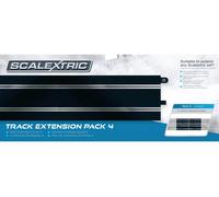 Scalextric C8526 Standard Straights (x4) Track Extension Pack (New / Boxed)