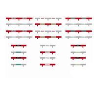 Scalextric Classic Armco Barriers Borders Red/White Long/Short