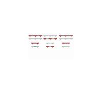 Scalextric Classic Barriers with Stickers,Grey/Red,38.1 x 12.7 x 5.08 cm; 300 Grams