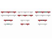 Scalextric Classic Barriers with Stickers,Grey/Red,38.1 x 12.7 x 5.08 cm; 300 Grams