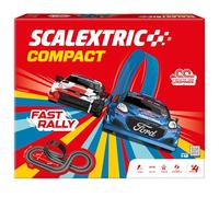 SCALEXTRIC - Compact Circuit - Complete Race Track - 2 Cars Included - Scale 1:43 (CompactFast Rally Circuit)