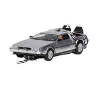 Scalextric Back to The Future vs Knight Rider 1:32 Scale Slot Racing, Time Machine car C4249,Brown