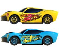 Scalextric Let's Play! G1188M Racing Track Sets for Kids Ages 3+ - Battery Powered Micro Race Set, Toy Car Kits for Boys. Incl. 1x Speed Track, 2x Racing Cars, 2x Controllers - Toys Gifts 1:64 Scale