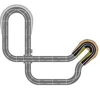 Scalextric - Hairpin Curve Track Accessory Pack, Black | Extension, 2x Hairpin Curves, 2x Chicane Tracks, 1:32 Scale Racetrack Set for Toy Cars, Racing Gift Ideas for Adults & Kids