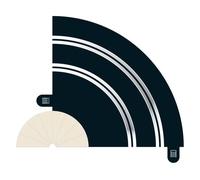 Scalextric Hairpin Curve Track Radius 1 Electric 1:32 Slot Car Racing 2-Piece