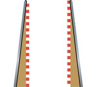 Scalextric Lead In/Out Borders Track Extension Pack 1:32 Slot Car Racing 2pcs