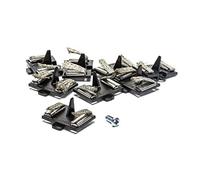 Scalextric Micro Spare Guide Blacks - Pack of 8 Guide Blades with Screws - Compatible with 9v Track System 2019+, Micro Scalextric Accessories
