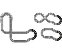 Scalextric - Racing Curves Track Accessory Pack, Black | Extension, Borders & Barriers, 1:32 Scale Racetrack Sets for Toy Cars, Racing Gift Ideas for Adults & Kids