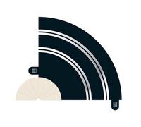 Scalextric Radius 1 Hairpin Curve Track 90° x 2