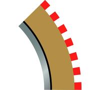 SCALEXTRIC C8228 4x Radius 2 Outer Borders & Barriers
