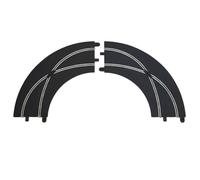 Scalextric Set of 2 R2 Cross Over Racing Curves 90° - Black (C8203)