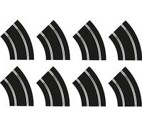 Scalextric Slot Car Race Tracks C8196 R2 Curve *8 Track Extension Pack | 8x R2 Curves, 1:32 Scale Racetrack Sets for Mini Toy Cars, Racing Gift Ideas for Adults & Kids, Racecar Track Accessories