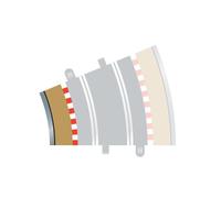 Scalextric Sport Track Radius 2 Curve Inner Borders 22.5° & Barriers x4 C8280