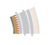 Scalextric Sport Track Radius 4 Curve Inner Borders 22.5° & Barriers x4 C8282