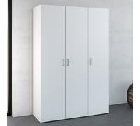 scalia wooden wardrobe with 3 doors in white