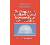 Scaling, Self-similarity, and Intermediate Asymptotics: Dimensional Analysis and Intermediate Asymptotics: 14 (Cambridge Texts in Applied Mathematics, Series Number 14)