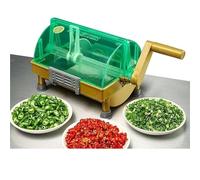 Scallion Cutter, Manual Vegetable Chopper with Stainless Steel Blade, 3mm Fine Cut for Green Onions, Leeks, Cilantro, Garlic and Chili Peppers