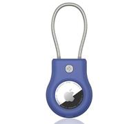 SCALLOP Air Tag Holder with Wire Cable,Durable-Resistant-Secure Air Tag Keyring,360°Protective Air Tag Case Accessory for Keys, Key Ring,Luggage for Apple Air tag
