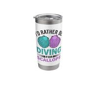 Scallop Scalloping Season Adventure for a Scallop Hunter Stainless Steel Insulated Tumbler